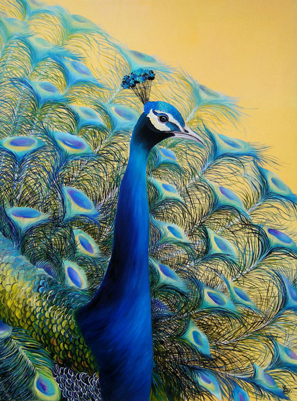 " emerald peacock " 60x80