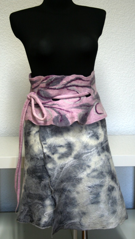 Belt " Gray Pink "