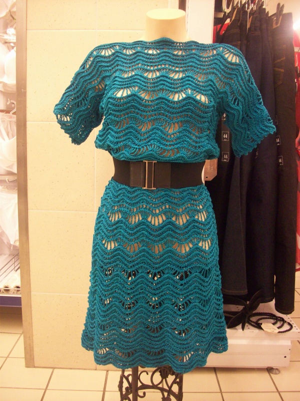 Dress " Electric waves "