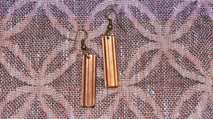 Copper earrings