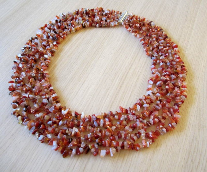 Carnelian necklace picture no. 2