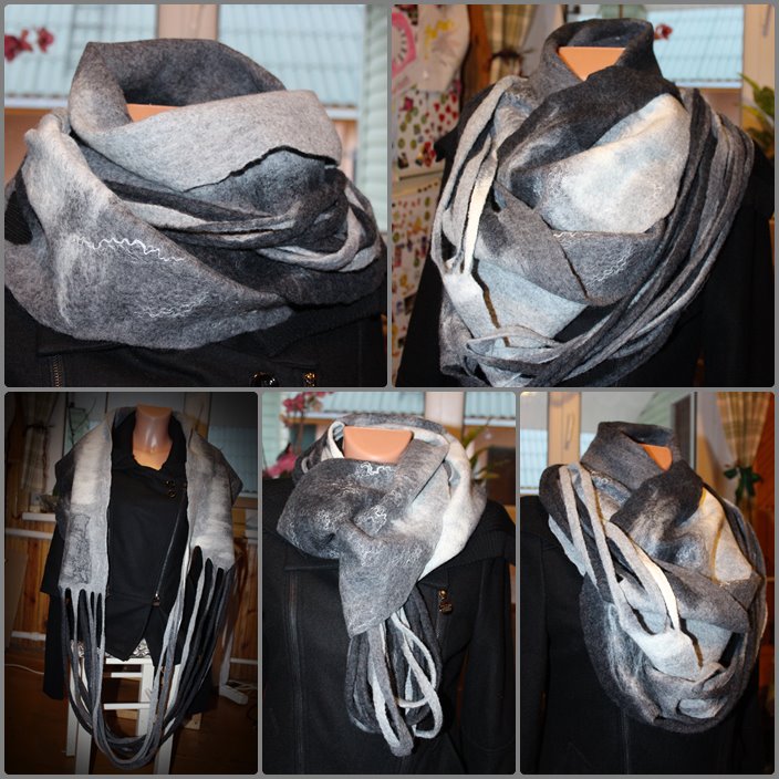 Scarf-hood " gray & quot ;. picture no. 2