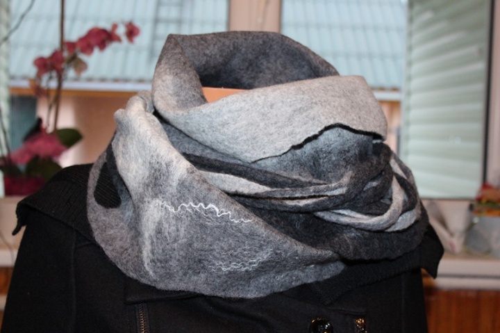 Scarf-hood " gray & quot ;. picture no. 3