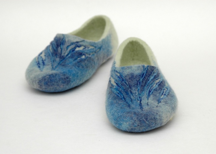 Felt slippers " water "