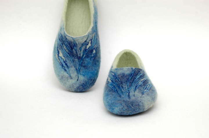 Felt slippers " water " picture no. 3