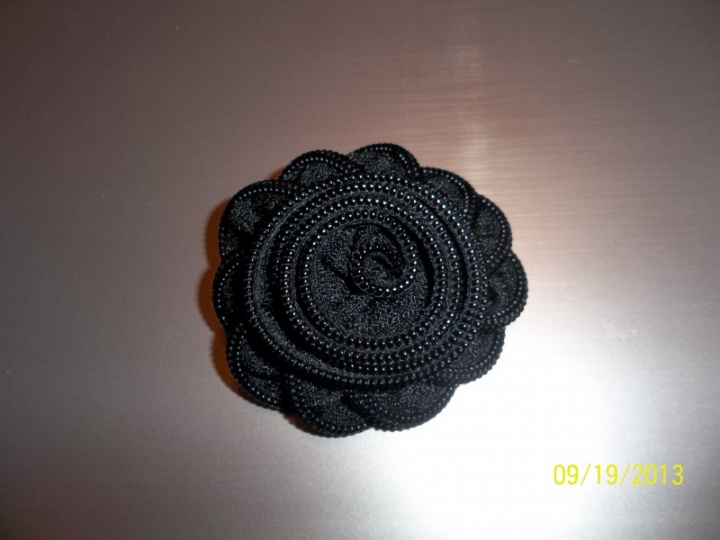 Black brooch