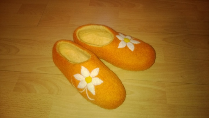 Felt slippers chamomile