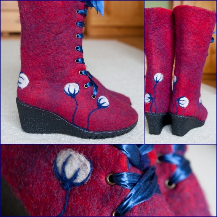 Raspberry felted size 37-38 picture no. 2