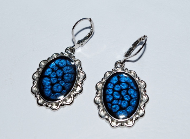 Earrings " Sea blue "