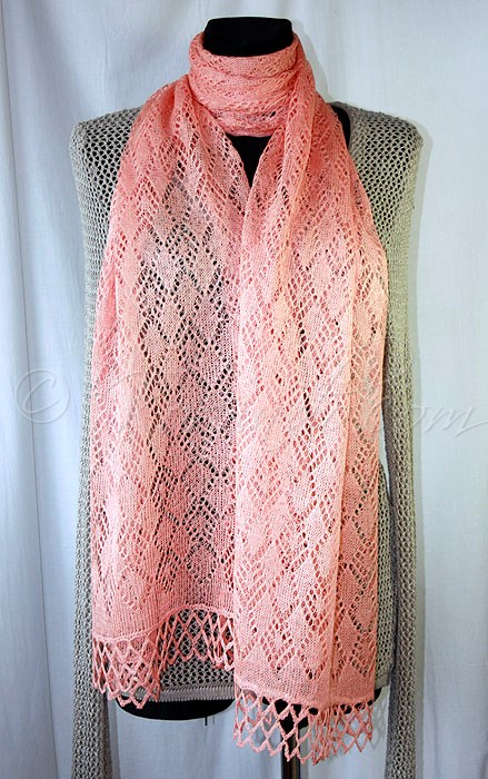 Linen cloak-party - peach pink picture no. 2