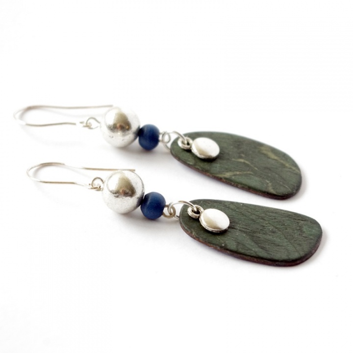 Awakening - wooden earrings