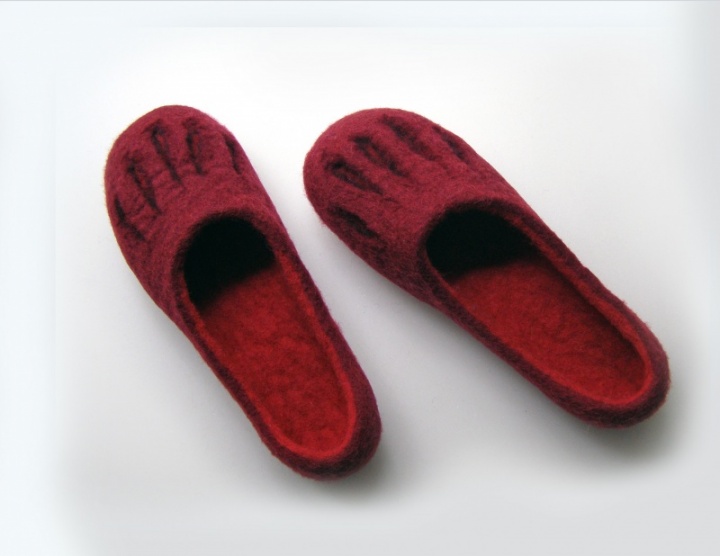 Felt slippers Mora