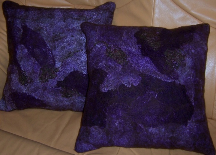 Felt pads " Purple Duet "