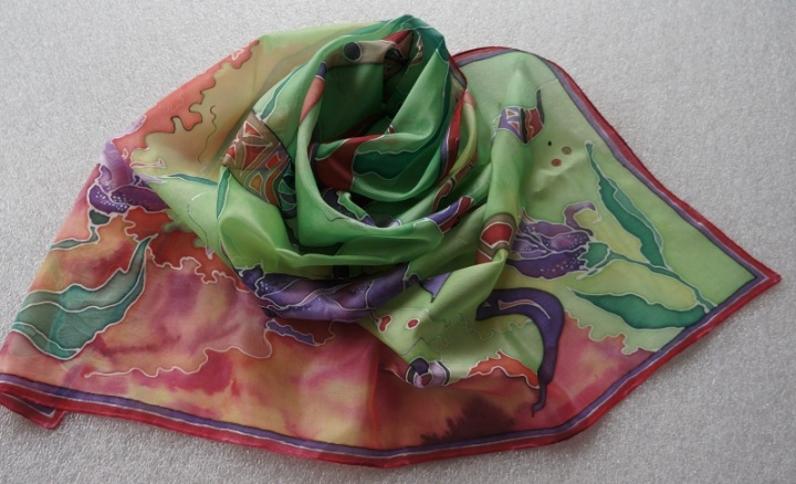 Painted kerchief