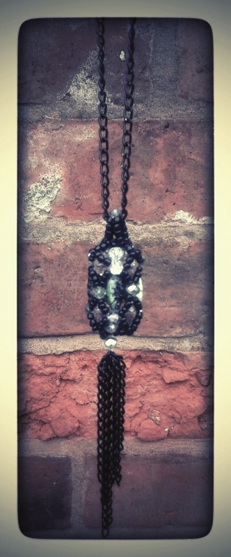 Necklace with Swarovski crystals