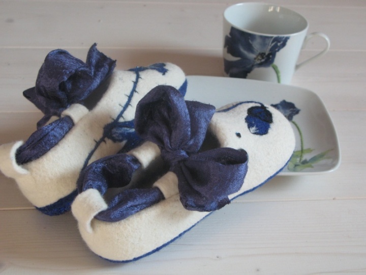 Shoes Princess " blue poppy " picture no. 2