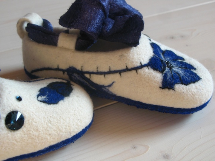 Shoes Princess " blue poppy " picture no. 3