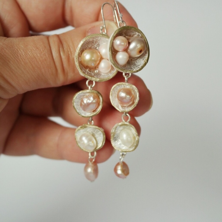 Earrings " Pastel pearls " picture no. 3