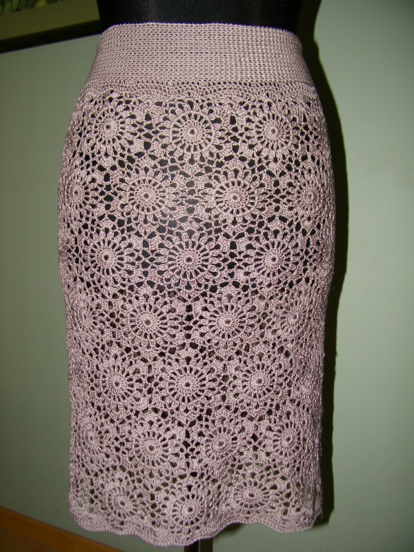Cocoa-colored skirt