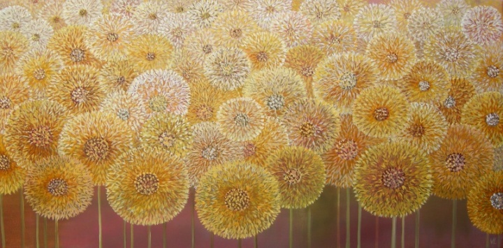 Gold sun powder puffs 60x30