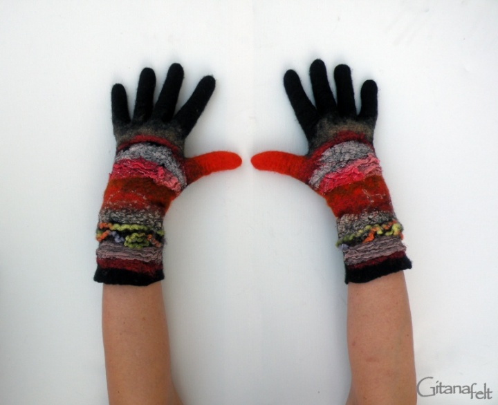 Felt gloves vulpine picture no. 2