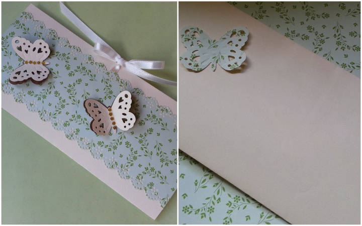 Handmade card " Butterfly pievoj ... "