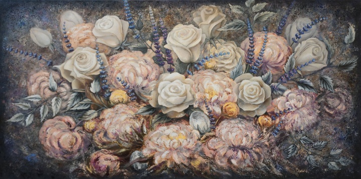 Summer flowers 45x90