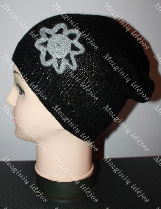 Lengthened black hat