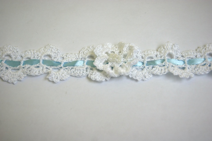 Christenings or other occasion and white headband with a flower picture no. 2