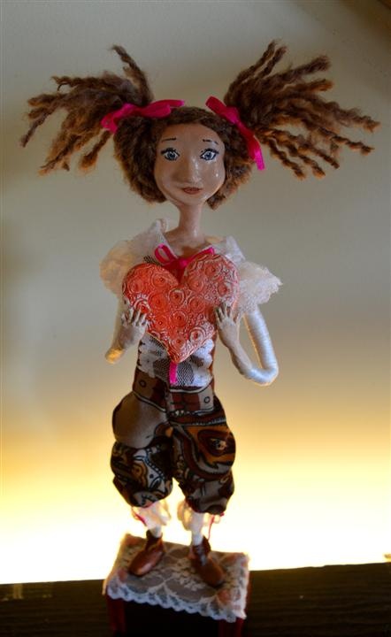 Handmade doll " Heart "