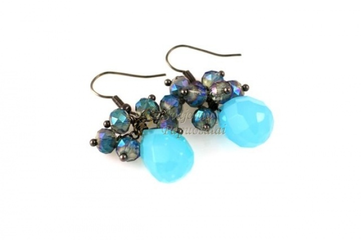 Earrings " Aquamarine "