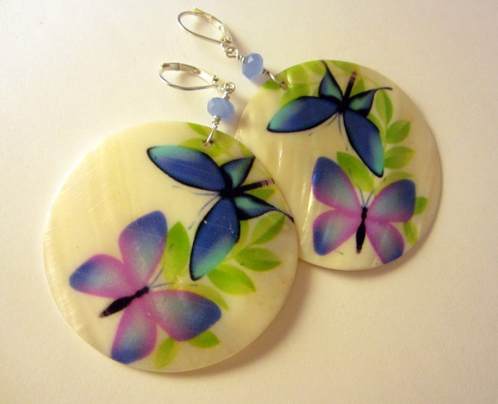 Earrings " Butterflies "