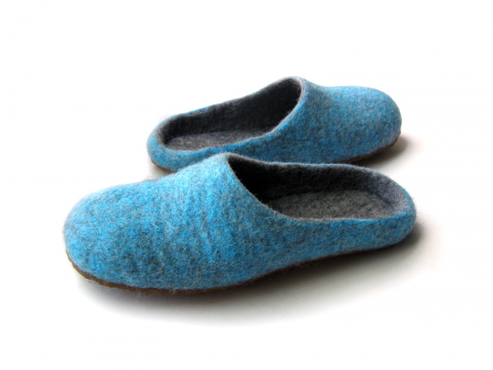 Felt slippers Blue picture no. 2