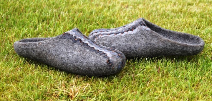 Man felted slippers