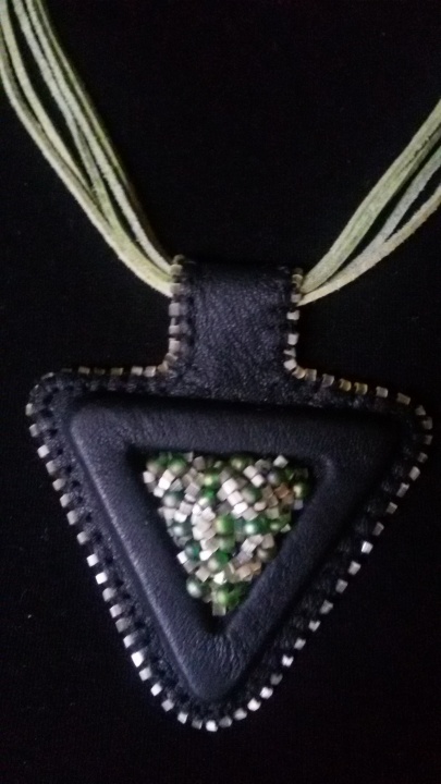 Leather pendant