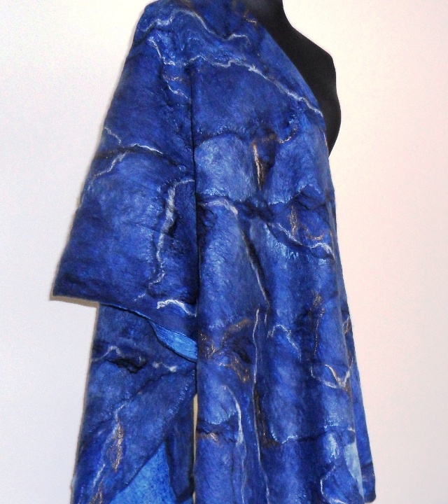 INDIGO -Velta silk robe picture no. 2