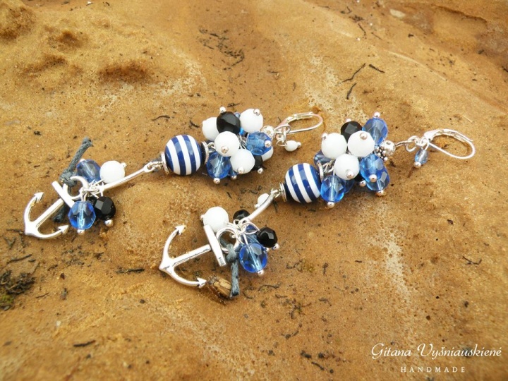 Bracelet and earrings " Sea " picture no. 3