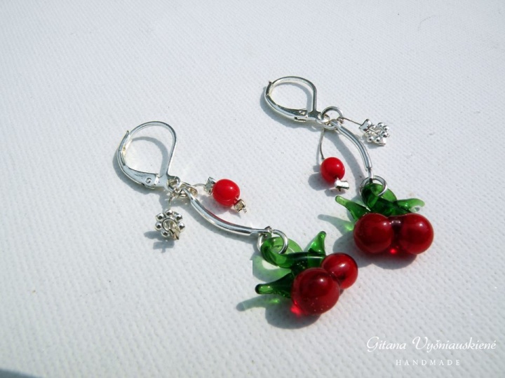 Earrings " Cherries