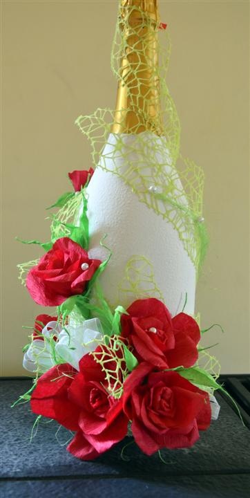 Bottle decorated wedding