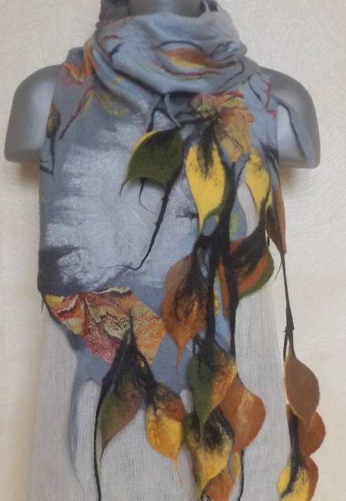 felting processes country with autumn leaves picture no. 2