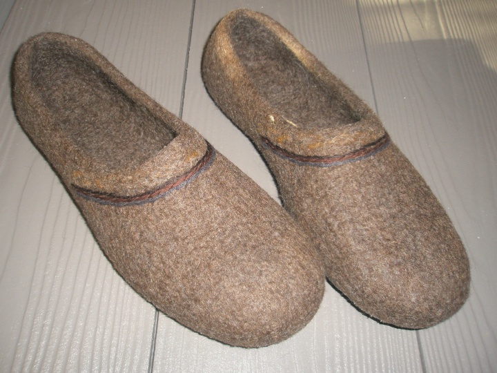 large felt slippers