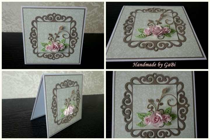 Handmade card " Spring freshness "