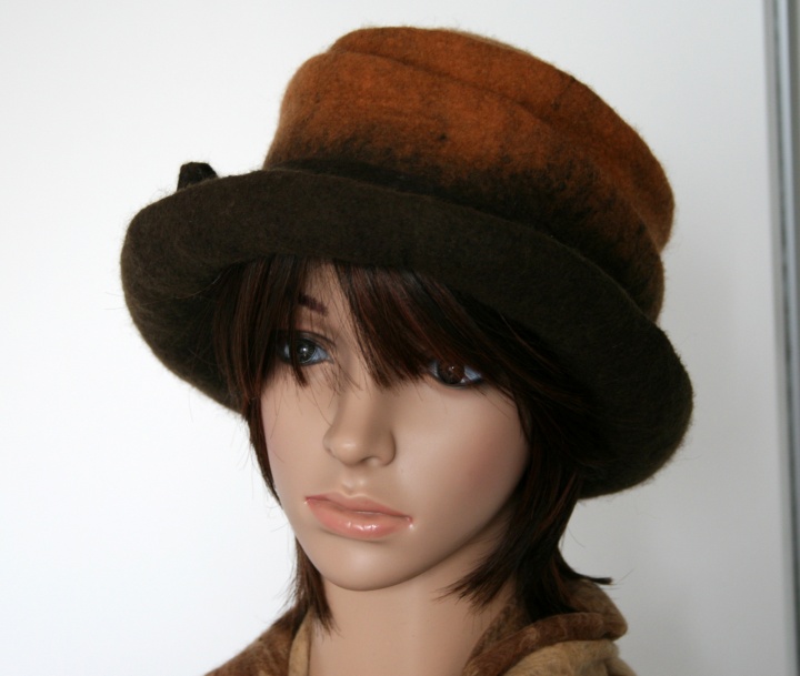 Felted hat ,, ,, Fall Rhapsody