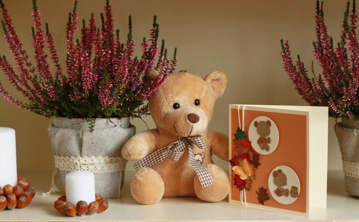 Handmade card - call " & quot Bears in the autumn; picture no. 2