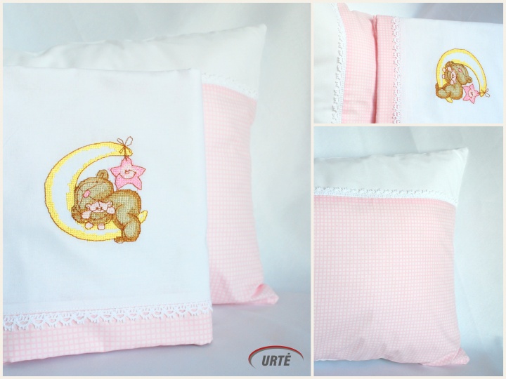 Embroidered baby bedding - teddy bear picture no. 3