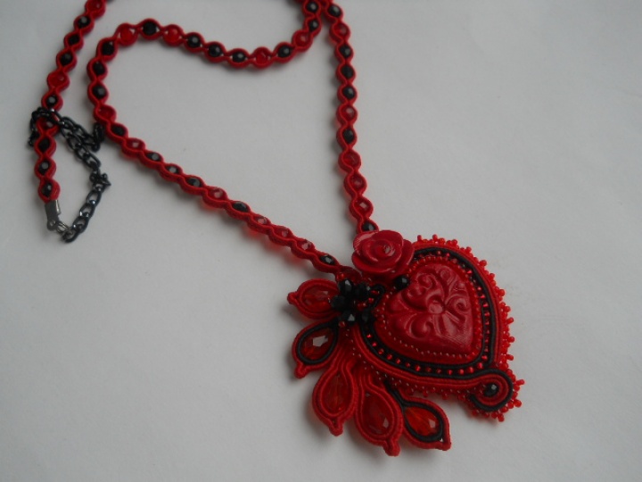 Soutache pendant "Love" picture no. 2