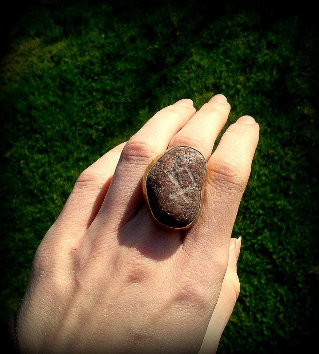 Ring with seaside stone picture no. 2