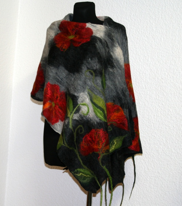 Shawl  RAIN FLOWERS