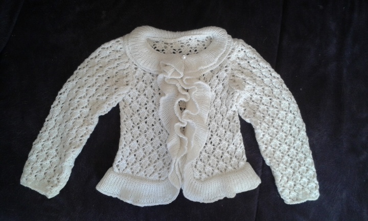 Christening babtism lace cardigan