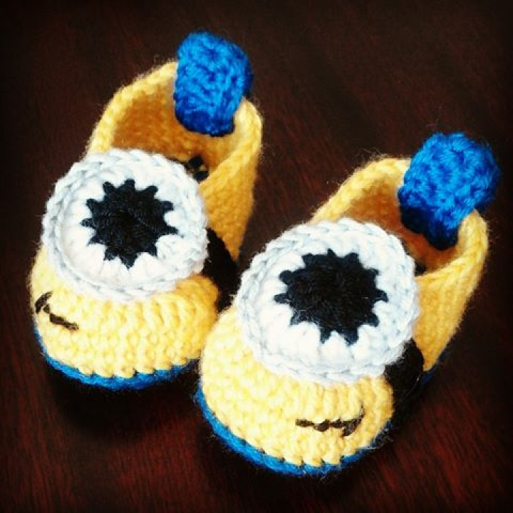 Crochet Baby Boots ''Minions''